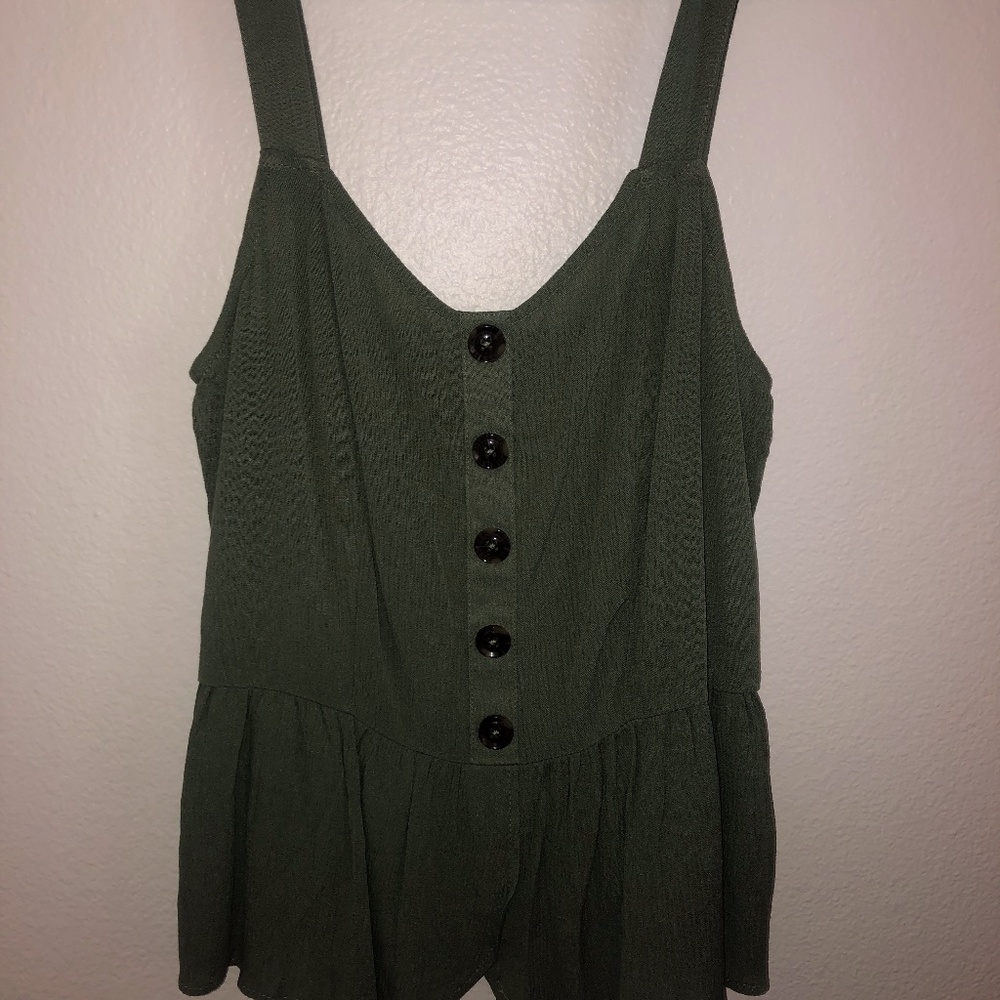 Army Green top
